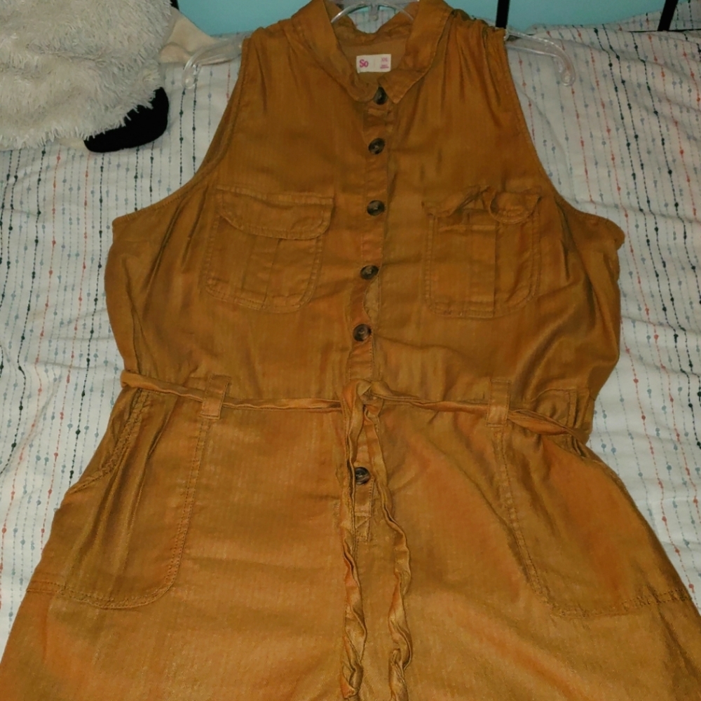 XXL So, romper, khaki